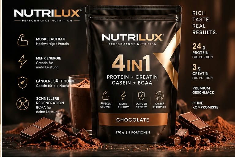 Nutrilux 4 in 1 – Chocolate, 270 g